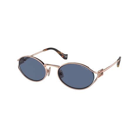 miu miu 52ys zvf1v1|Miu Miu™ MU 52YS Oval Sunglasses .